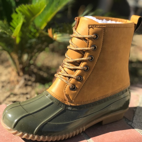 Ladies Duck boots. Olive - Picture 4 of 4